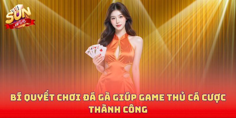 Bí quyết chơi đá gà giúp game thủ cá cược thành công